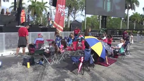 ‘It’s not over ’til it’s over’: Panthers fans riled up for Game 3 at FLA Live Arena watch party